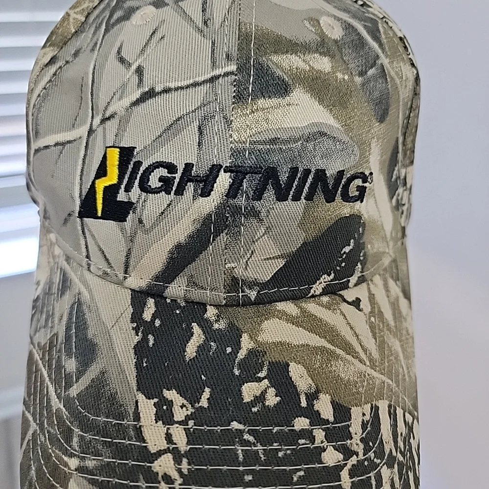 Camo Hunter Cap With Logo Lightning Cotton